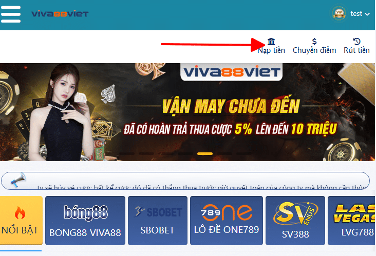 Nạp tiền viva88viet Nạp tiền viva88viet